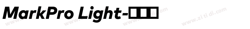 MarkPro Light字体转换